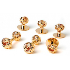 Two Sided Love Knots Cufflinks and Studs